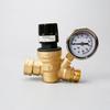 Клапан регулятора давления воды, латунный бессвинцовый регулируемый редуктор давления воды с манометром для