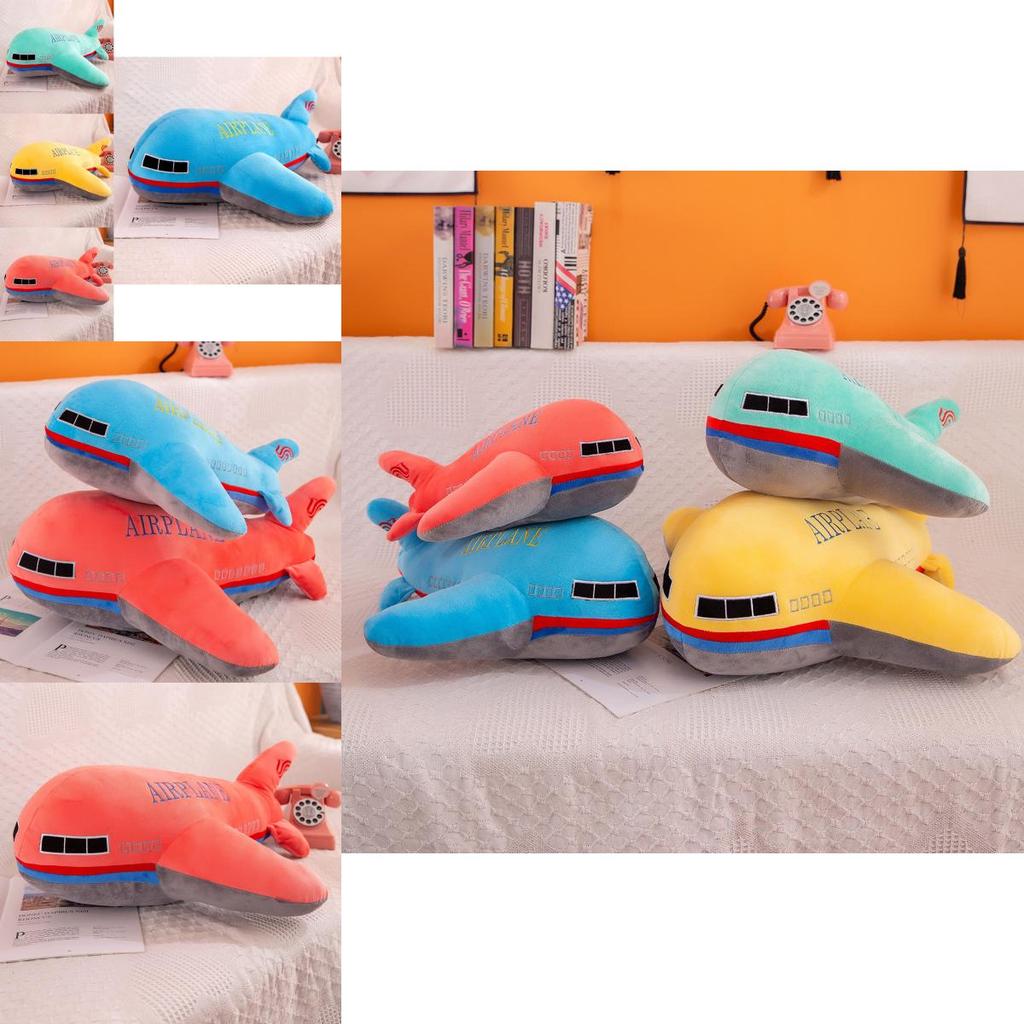 Cute Cartoon Plush Airplane Pillow Pp Cotton Stuffing Birthday Gift