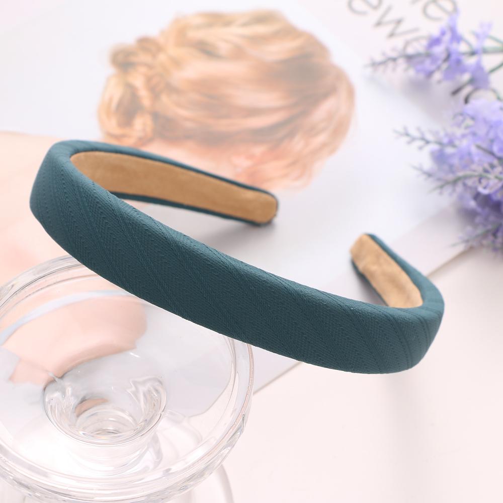 Простая утолщенная повязка для волос, однотонная разноцветная повязка на голову для девочек, корейская свежая повязка на голову, женские модные аксессуары для волос