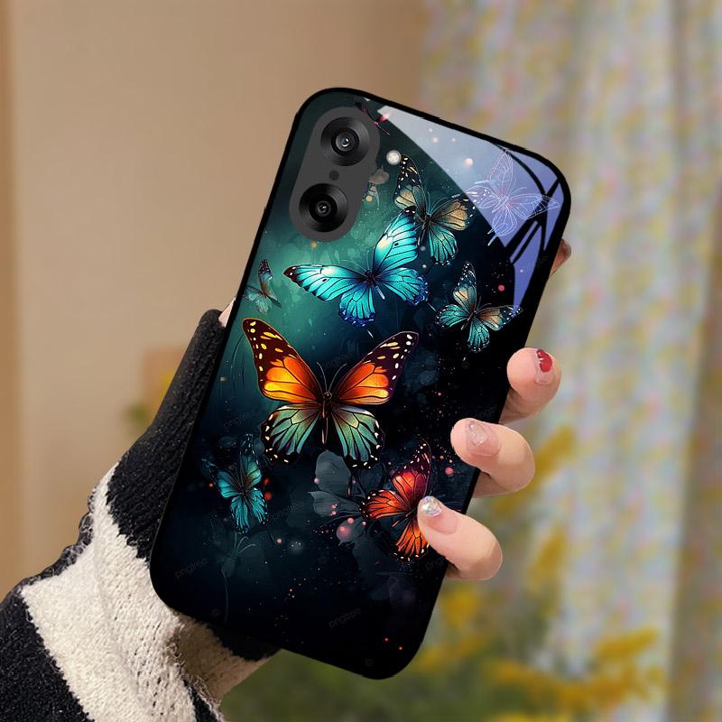 Закаленное Стекло Чехол Для Телефона Для Oneplus Nord CE5 Крышка Роскошный Ударопрочный Жесткий ПК Чехлы Для One Plus Nord CE 5 Бампер Fundas Coque