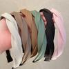 Braided Headband Anti-slip Solid Color Wide Hair Band Face Washing Makeup Hair Loop Women Hair Accessories Girls Headwear Photo Prop