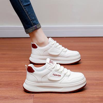 Повседневные женские кроссовки Dad на толстой платформе, кроссовки для бега из искусственной кожи, женские удобные дышащие нескользящие рабочие теннисные кроссовки со шнуровкой