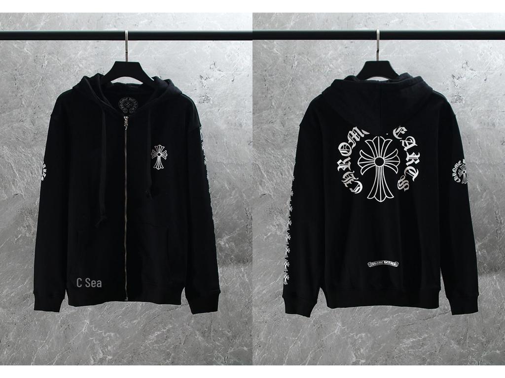 Худи с вышивкой Крест Подкова для мужчин и женщин - Осенняя одежда