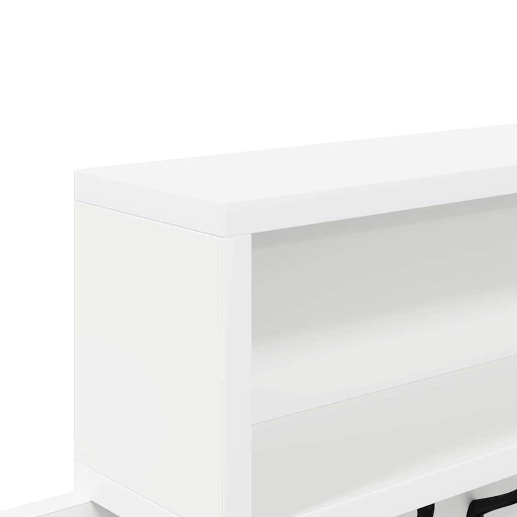 Wall mounted nightstand wall bracket White 100 x 12 x 43.5 cm