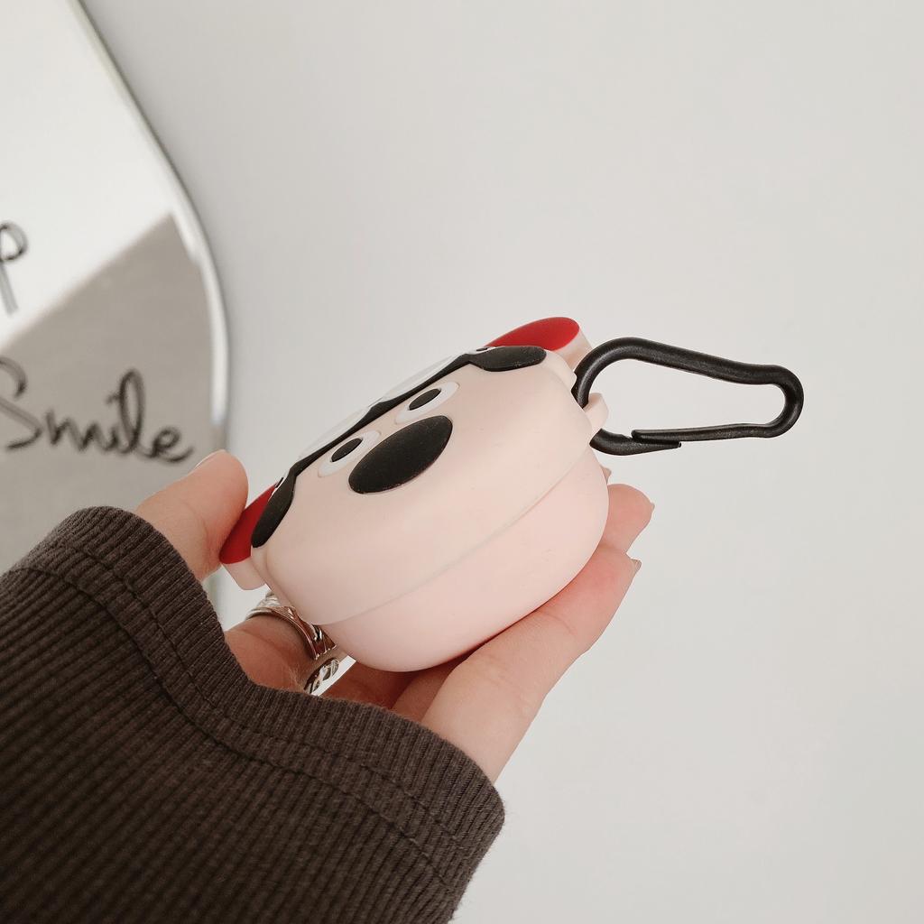 Силиконовый чехол для наушников с милыми мультяшными собаками для Samsung Galaxy Buds 2 Pro Live, чехол для Galaxy Buds2 Pro, полная защита с металлическим крючком