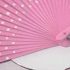 Flamenco Spanish Wood Folding Fan Dots Pattern Modern Classical Vintage Wood Hand Fan for Dance Perfornamnces Party top sale