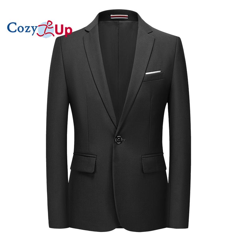 Cozy Up Мужская повседневная куртка-пиджак Slim Fit Спортивное пальто Деловой костюм Куртки на одной пуговице
