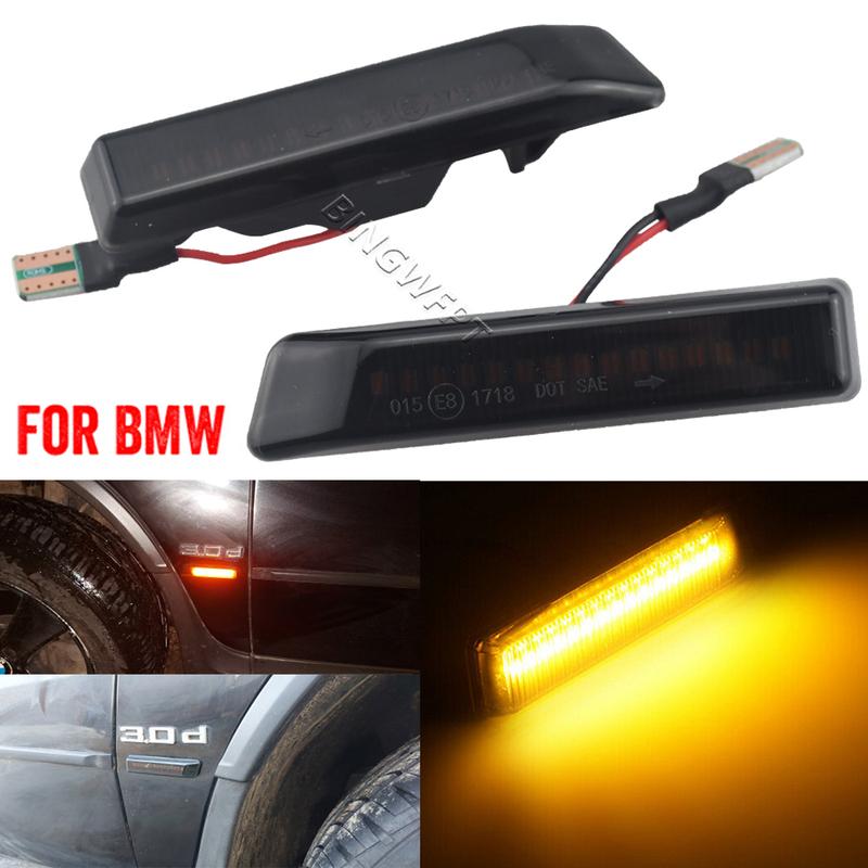 For BMW X5 E53 3 Series E36 Side Marker Blinker LED Dynamic Turn Signal Light Flasher Flowing Water Blinker Flashing Light