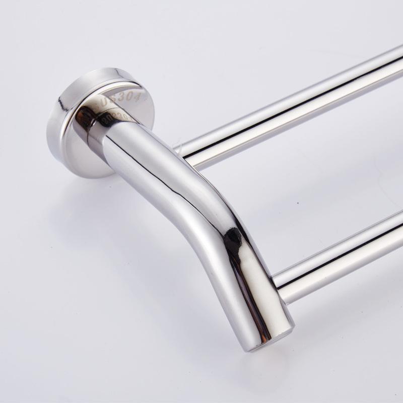 40/50/60 см настенная двойная вешалка для полотенец, рельс для отеля, стеллаж для хранения из нержавеющей стали для ванной комнаты, держатель для полотенец, ванная комната