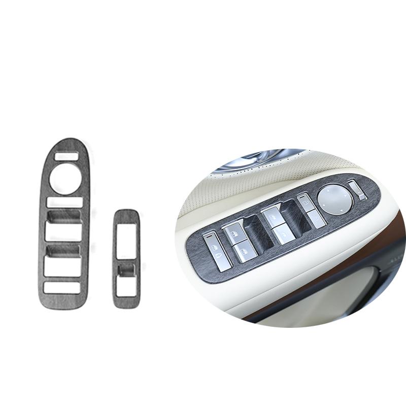 For Hyundai IONIQ 9 LHD ABS Front Window Button Cover Trim Door Armrest Panel Decorative Frame Interior Car Styling Accessories
