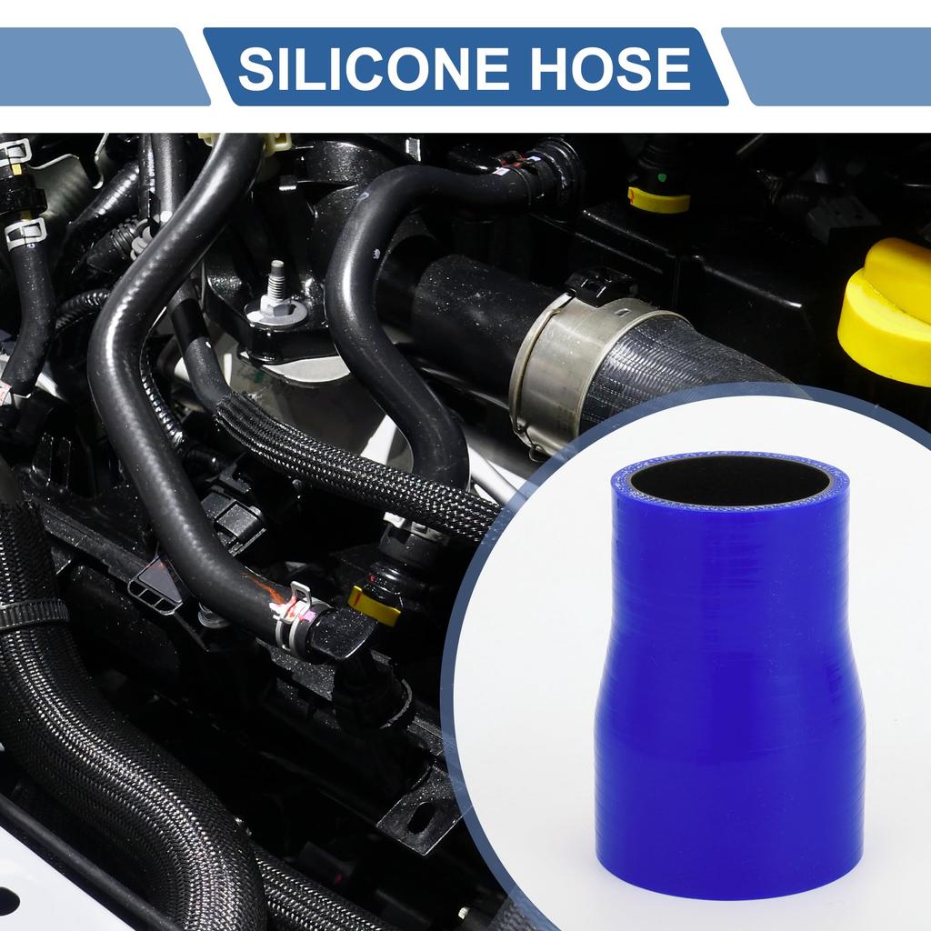 X AUTOHAUX Silicone Hose, Silicone Tube, 4 Layer Reinforced Intake Pipe, Rageter Hose, Blue
