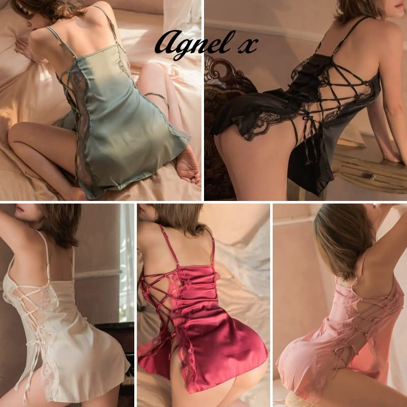 Сексуальное нижнее белье, нижнее белье, ночное белье, цельный комплект X033 [Agnel x] Прозрачный женский (Белый, Свободный)