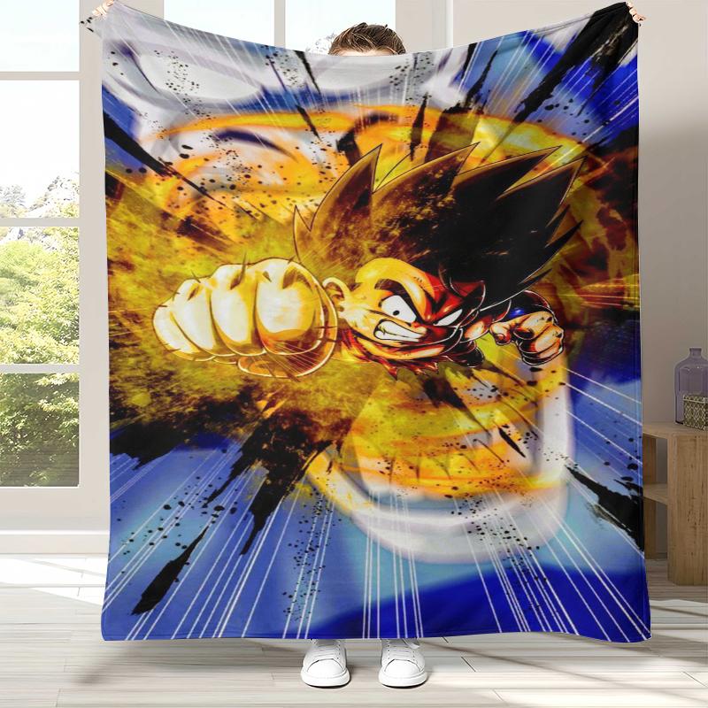 Аниме D-Dragon Ball Игра Мультфильм Фланелевое Одеяло, Ультра Мягкое Теплое Плюшевое Покрывало для Дома Спальни Кровати Дивана Офиса Кемпинга