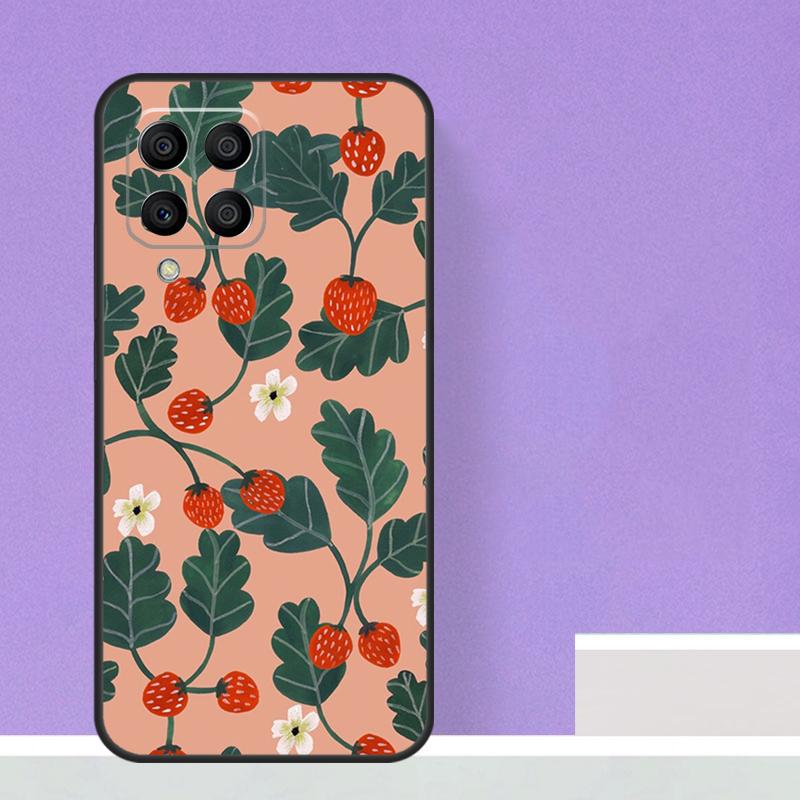 Милый клубничный чехол для Samsung Galaxy M16 M11 M21 M31 M20 M23 M54 M14 M34 M13 M52 M32 M12 M36 M56 M15 M55