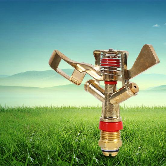 3/4inch Copper Rotate Water Sprinkler Garden Irrigation Spray Nozzle Connector