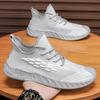 Men's shoes 2025 new summer breathable fly-woven mesh coconut shoes men's lightweight soft-soled casual sports running trendy shoes