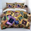 Домашний текстиль Мультфильмы Yu-Gi-Oh КАРТА МОНСТРА Чехол на пододеяльник Наволочка Мальчик Девочка Полиэстер Комплект постельного белья Размер King Queen Twin