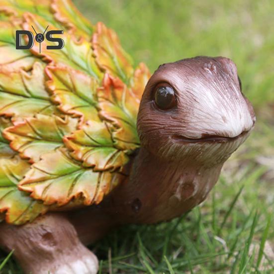 Садовый лист, фигурка животного, черепаха, сова, белка, кролик, лиса, птица, ёж, улитка, статуэтка, скульптура животного из смолы, украшение для двора, орнамент