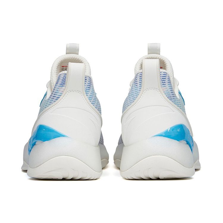 Anta Light Cavalry 7 Durable Non-Slip Low-Top Basketball Shoes Men Sneakers White Blue 112221606-5