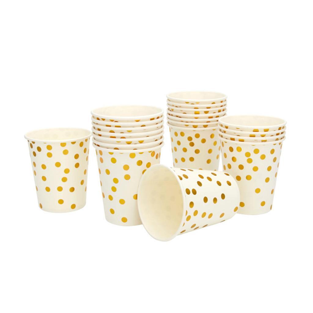 Disposable Tableware Set for 25 Guests Disposable Paper Birthday Dinnerware Plates Forks Knives