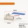 304 Stainless Steel Ball Valve, 1/2/3-Piece, Internal Thread Water Switch, Size DN15/DN10