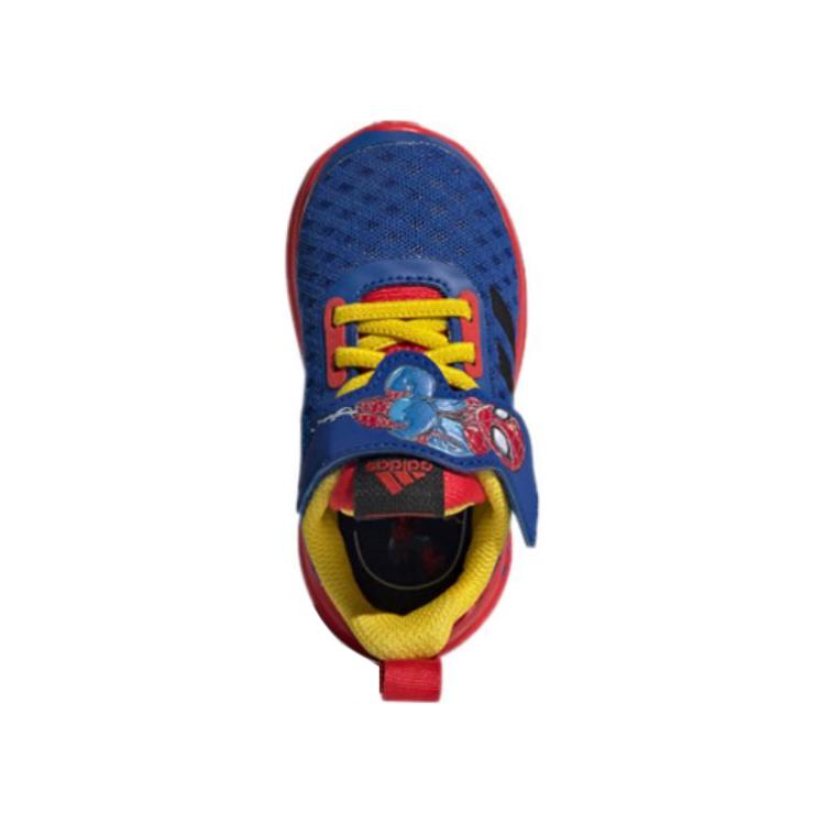 adidas Дышащие низкие детские кроссовки сине-красные для младенцев и малышей FY1656