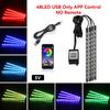 Car LED Lights Interior Lights with App/Remote Control RGB Lights Music Mode LED Lights for Car Interior Atmosphere Light Strip