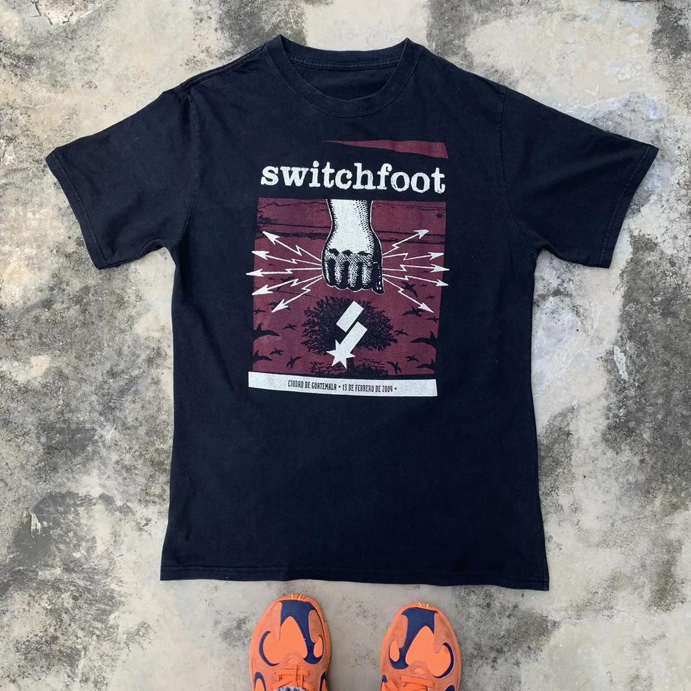 Vintage SWITCHFOOT 09 BAND Concert T-shirt Tee Full Size PN0100 Unisex T-Shirt