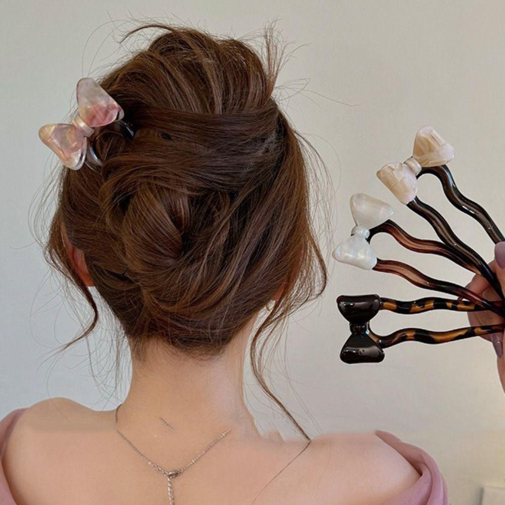 Корейский стиль U-образная шпилька для волос ретро-панель для волос французский бант палочка для волос головной убор ханьфу