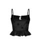 ASIF CALIE Corsage Lace Sleeveless Blouse Black