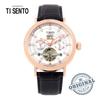 [Ticento]Automatic Men’s Leather Watch TS50701 RGCH, Korean Luxury Watches