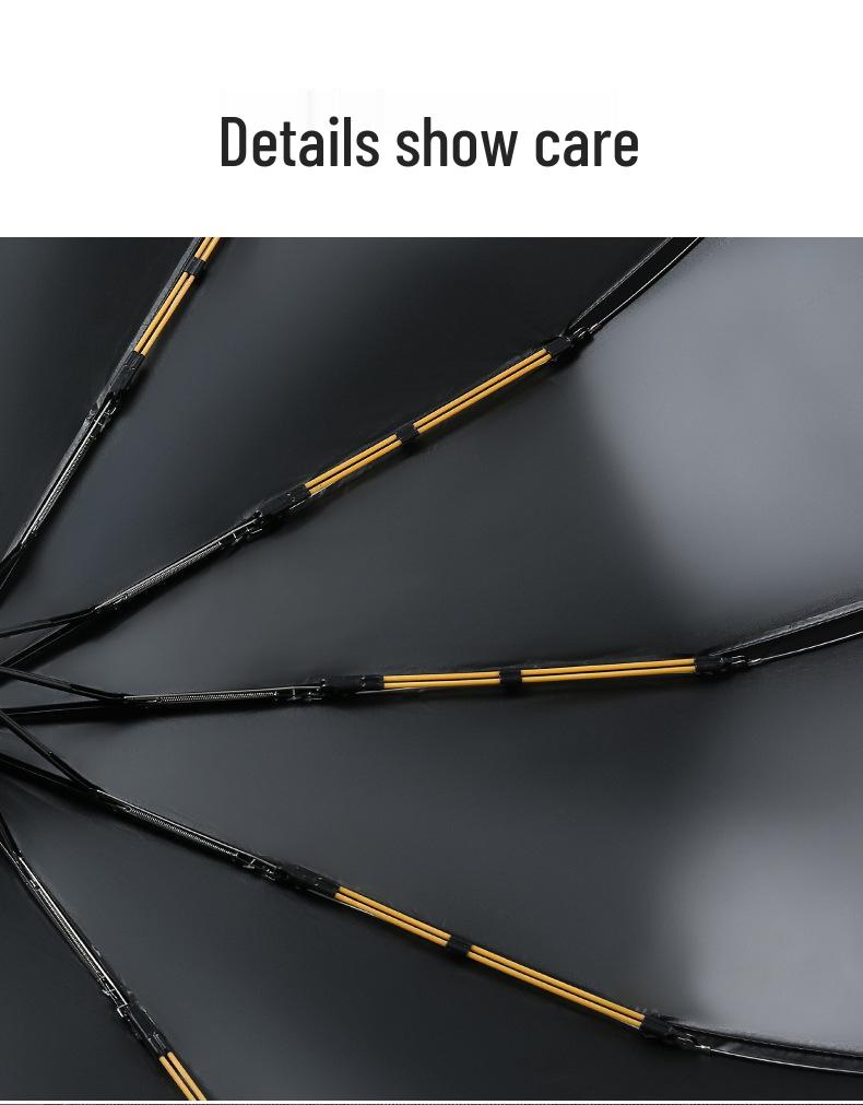 Усиленный ветрозащитный солнцезащитный зонт с черным клеем для студентов, мужчин и женщин