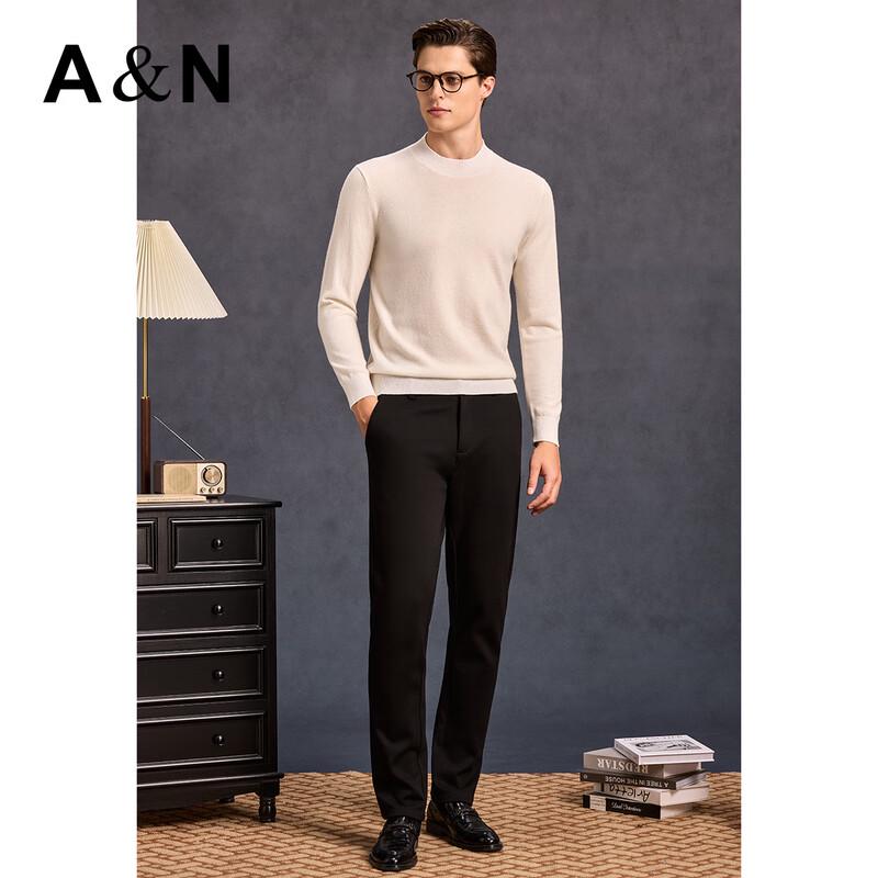 Men's 100% Cashmere Round Neck Sweater