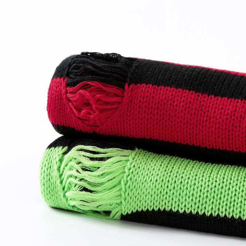 Свитера в черную полоску, рваный свитер, мужской пуловер, вязаные джемперы с отверстиями, Мужская толстовка большого размера, топы с длинными рукавами в стиле Харадзюку