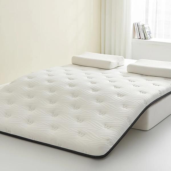 WTEMPO Solid Color Thickened Single/Double Mattress Cushion Soft Home Double-sided Bed Mattress Quilts Warm Winter Single Student Dormitory Mattress