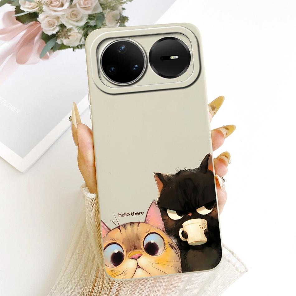 For Huawei Nova 15 Pro 15 15Ultra 2026 Cute Cat Flower Cartoon Phone Case For Huawei Nova15 15Pro Soft Silicone Covers Bumpers