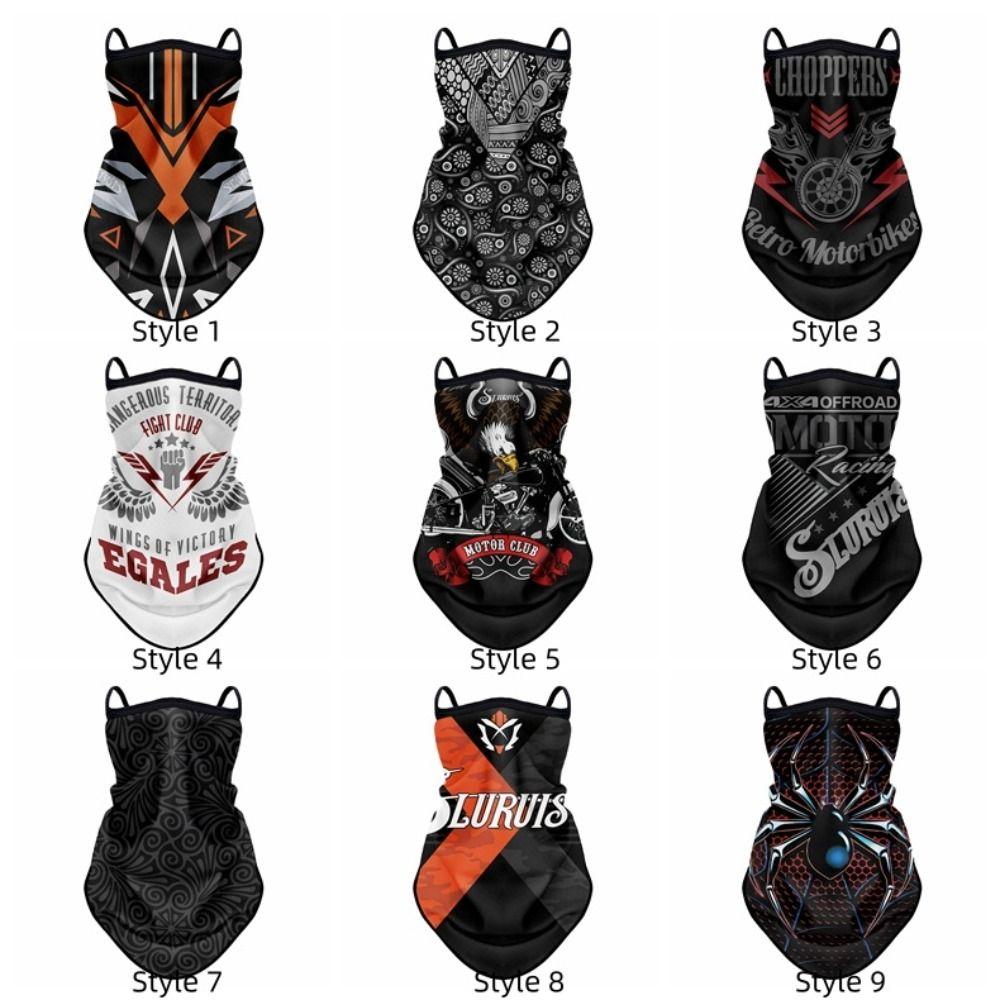 Ear-hanging Cycling Face Scarf Sun Protection Motorcycle Headscarf Hiking Camping