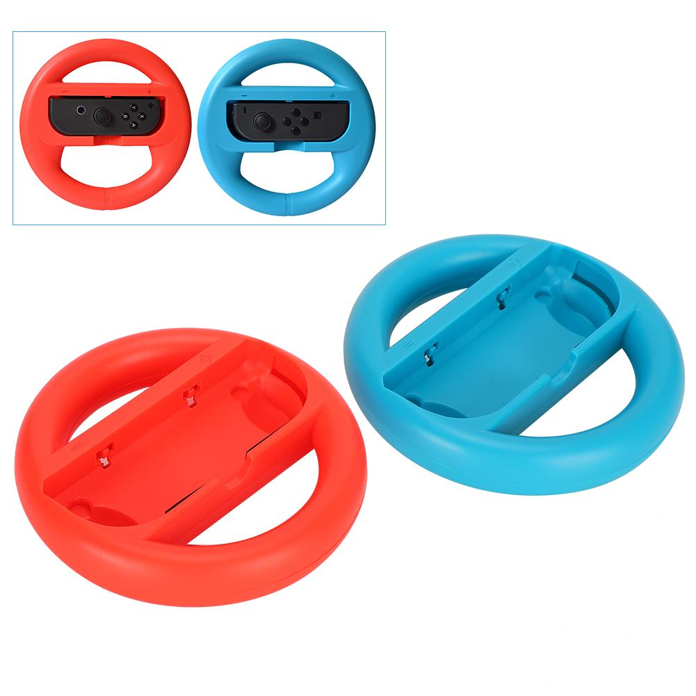 Гоночный игровой контроллер для Mario Kart Левая и правая рукоятка рулевого колеса для Switch(Красно синий )