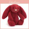 Плюшевая игрушка Jellycat Красный Заяц Бонни с коротким мехом для детей и коллекционеров