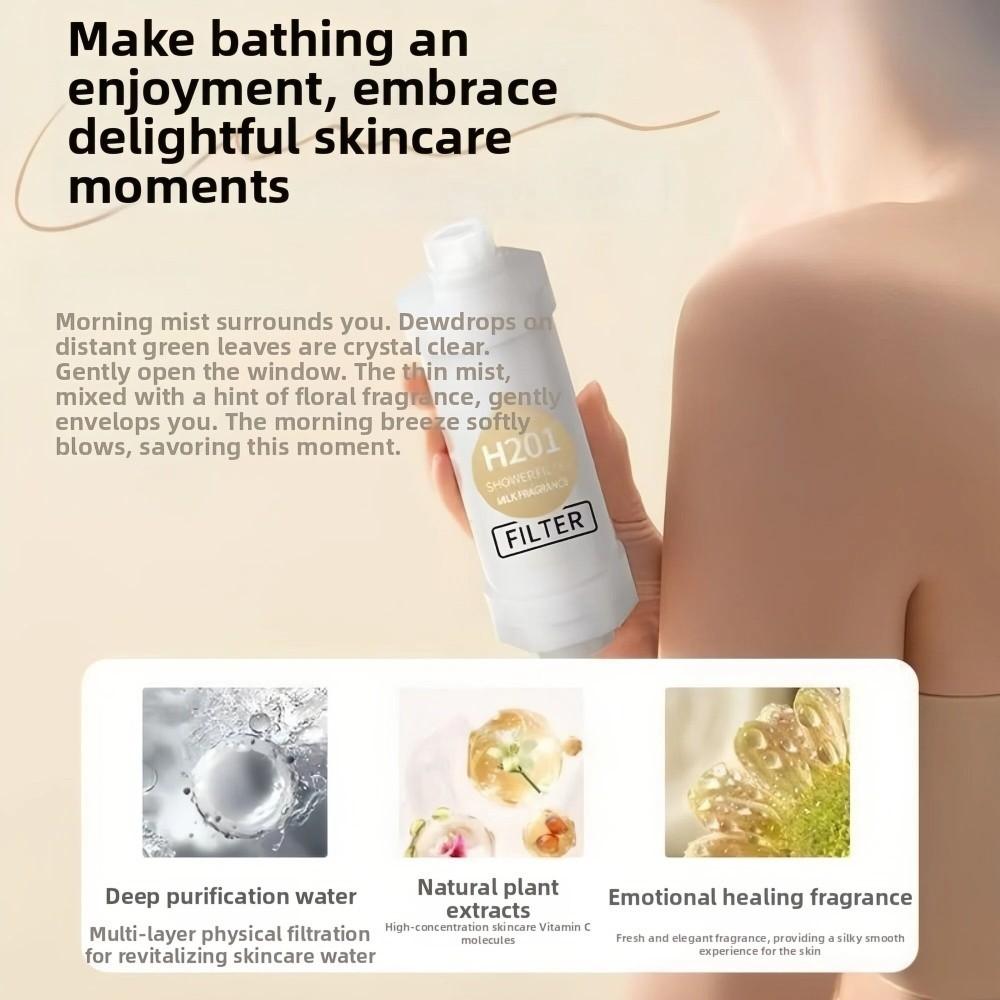 High Pressure Vitamin C Shower Head Filter Spa Grade Lavender Shower Scented Bathing Skincare Anti-scaling Water Softener