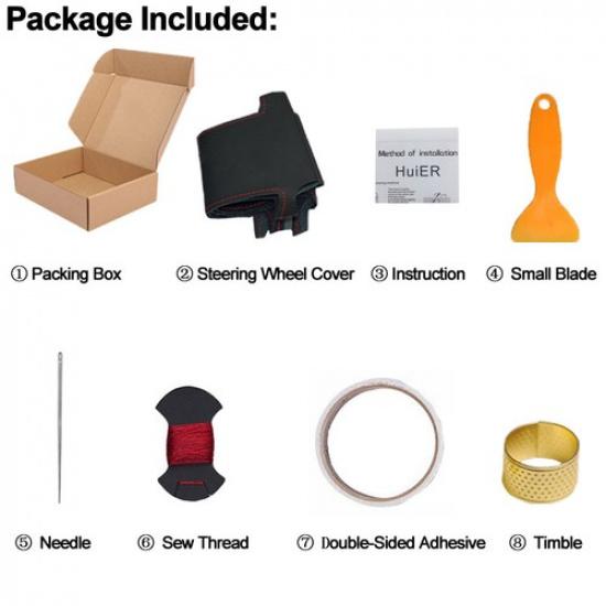 Для Mercedes-Benz C200 C250 C300 B250 B260 Ручная строчка Чехол на руль автомобиля