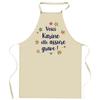 Tablier de cuisine - Karine elle assure grave ! - Impression bretonne - Coton résistant - Imprimé en France