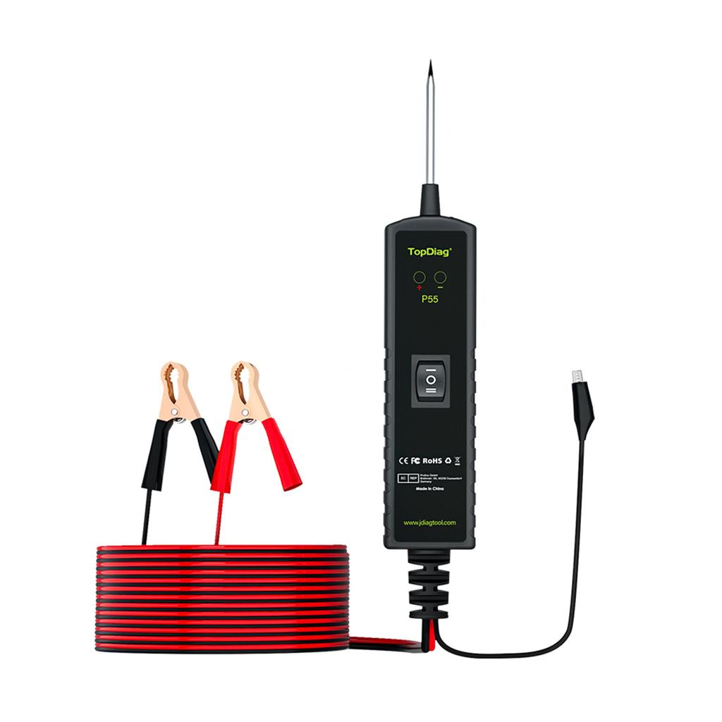 Сверхмощный автоматический тестер цепей, испытательная лампа 12 В/24 В с зажимом типа «крокодил», тестер напряжения цепи для автомобилей, мотоциклов