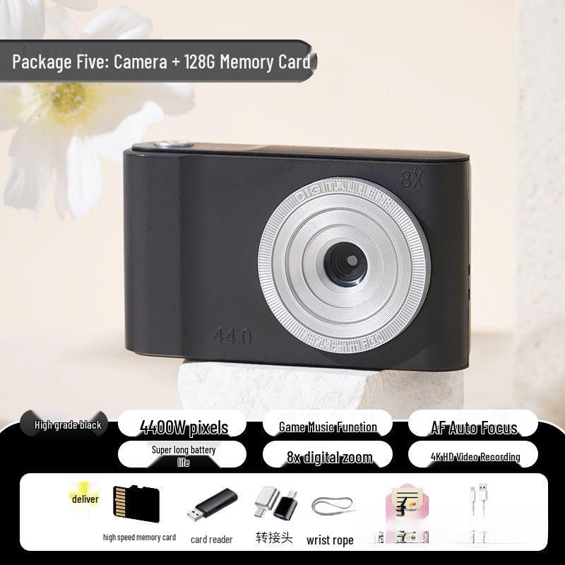 Retro HD Dual-Camera: Cute & Portable Digital Camera for Students and Travelers