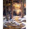 DIY Снежный живописный 5D алмазная живопись полный круглый дрель зимний пейзаж Алмазный домашний декор подарок набор для вышивки крестом мозаичная настенная живопись