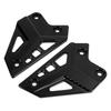 Motorcycle Foot Peg Protector Rear Plate Heel Guard Aluminum Alloy Replacement for Z900 2017‑2021Black