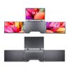 Laptop Screen Extender with Adjustable Angle Portable 18.5 Inch 1 Cable for 3 Screens Quad Monitors, Foldable US Plug