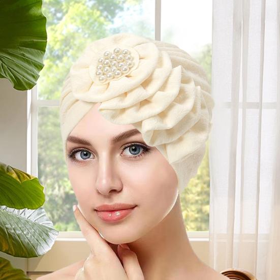 Women Hat Solid Color Fashionable Women Turban Hat Comfortable Decorative Head Wrap for Ladies Girls