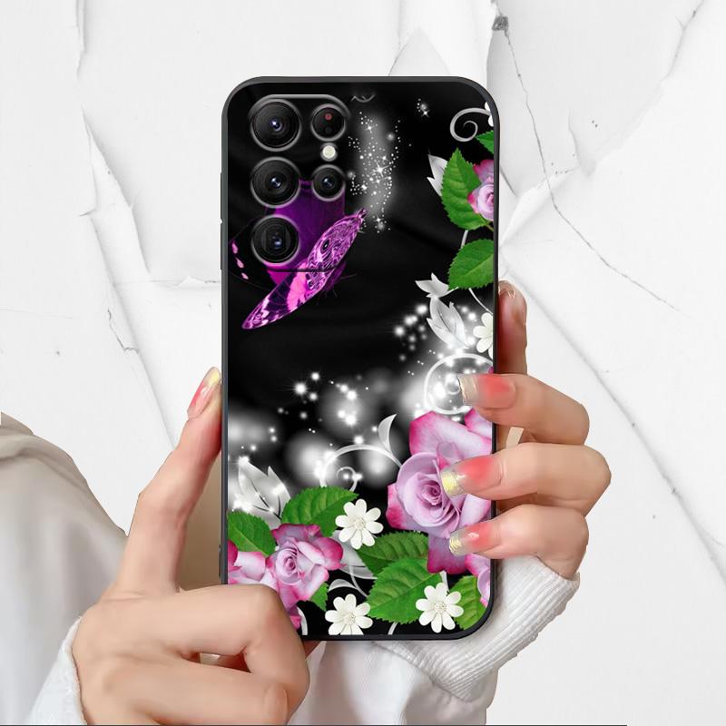 Чехол для телефона с узором космонавта для Samsung Galaxy S25 Ultra Чехлы для Galaxy S 25 Ultra Мягкий силиконовый корпус Черный TPU Fundas