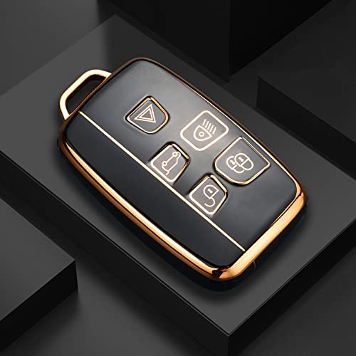 Чехол для смарт-ключа SANRILY, чехол для ключа Land Rover, совместим с Range Rover Evoque, Range Rover Sport, Range Rover Discovery, Evoque, Jaguar и Mo